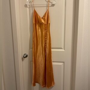 Orange hello Molly dress. Size small (4)